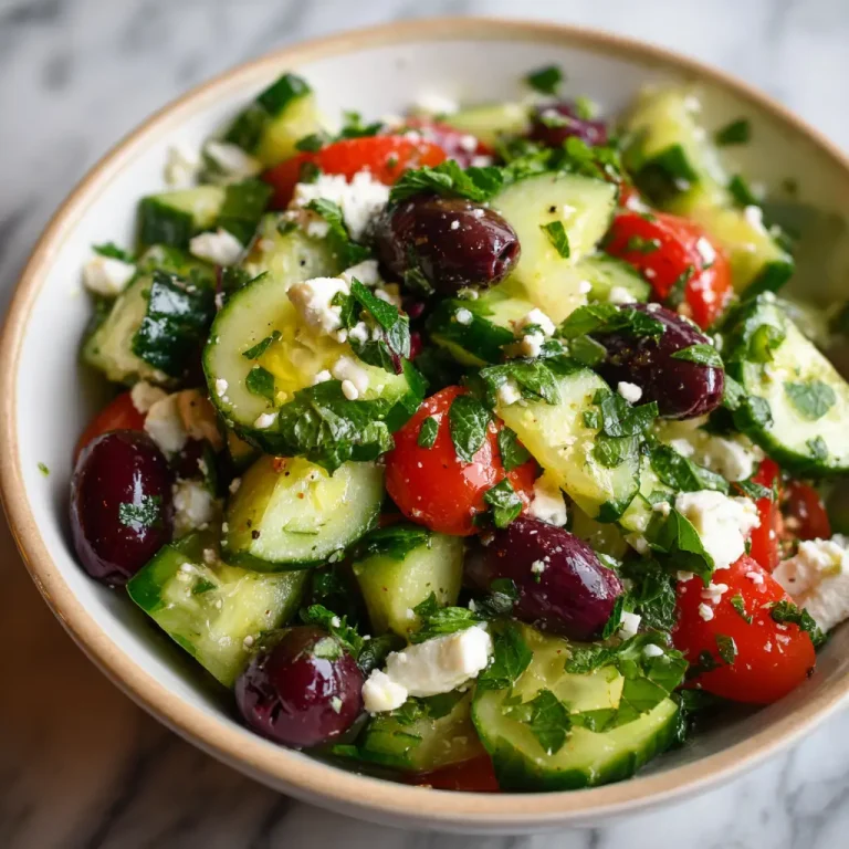 Mediterranean Cucumber Salad Recipe | Fresh, Healthy, and Easy