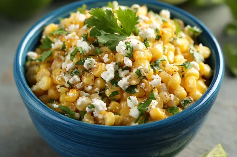 Mexican Corn Salad Recipe with Creamy Lime Dressing