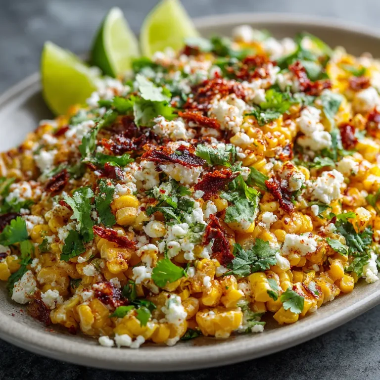 Mexican Street Corn Salad Recipe with Creamy Lime Dressing