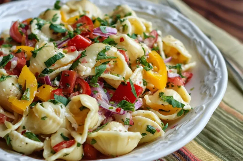 Pasto Pasta Salad Recipe with Fresh Basil and Vegetables