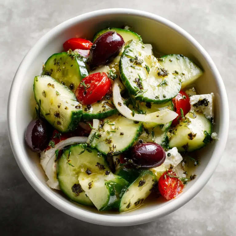 Greek Cucumber Salad Recipe | Fresh Mediterranean Flavor at Home