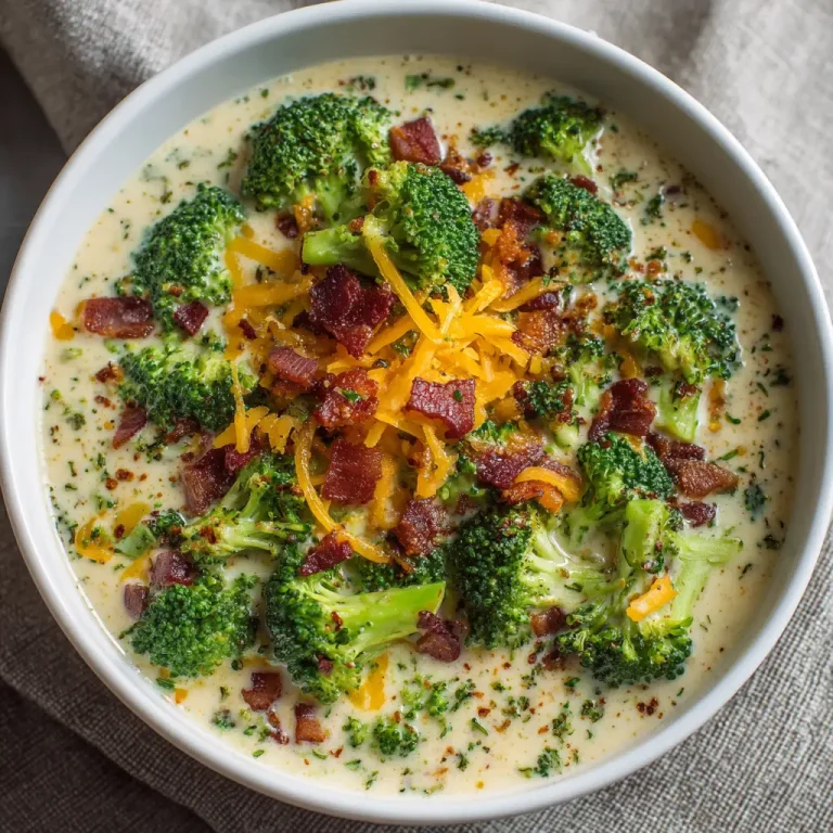 Keto Broccoli Cheese Soup Salad Creamy Low Carb Comfort Recipe