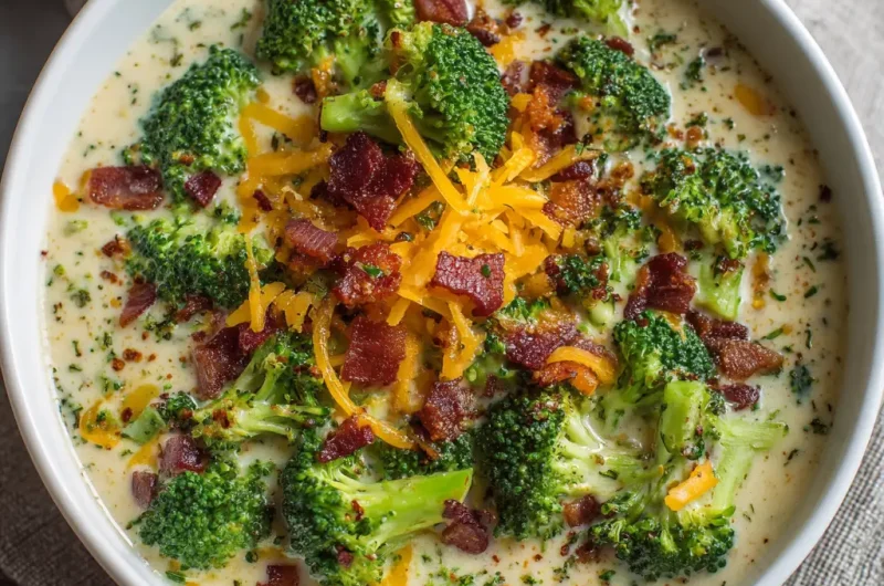 Keto Broccoli Cheese Soup Salad Creamy Low Carb Comfort Recipe