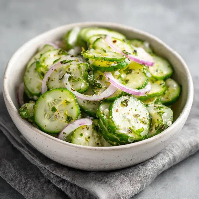 Keto Cucumber Salad Recipe | Easy Low Carb Refreshing Side