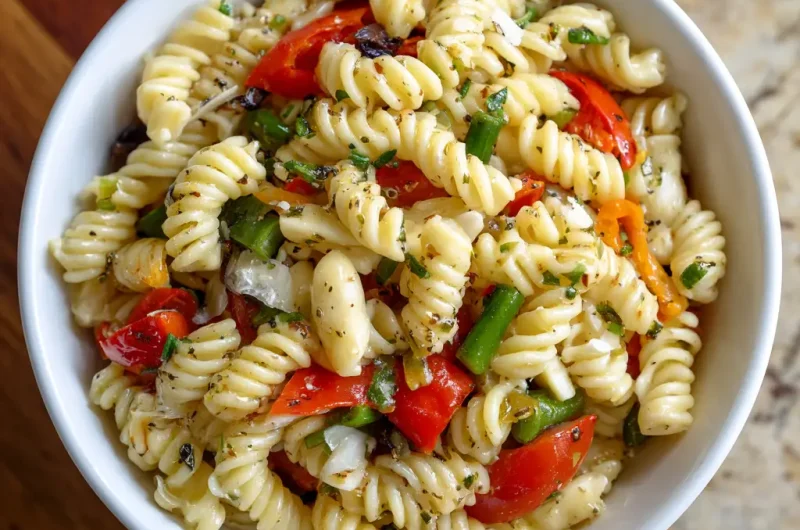 Pasta Salad With Italian Dressing Easy Fresh And Flavorful Recipe