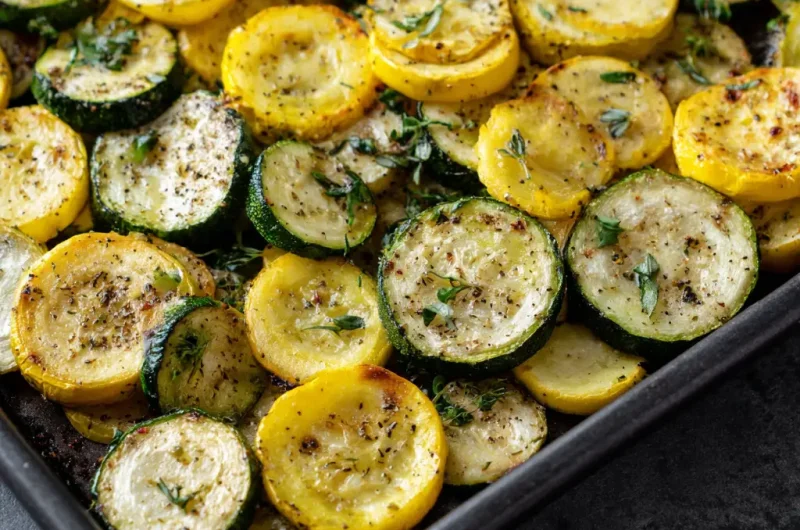 Roasted Zucchini and Yellow Squash – Easy Healthy Oven Recipe