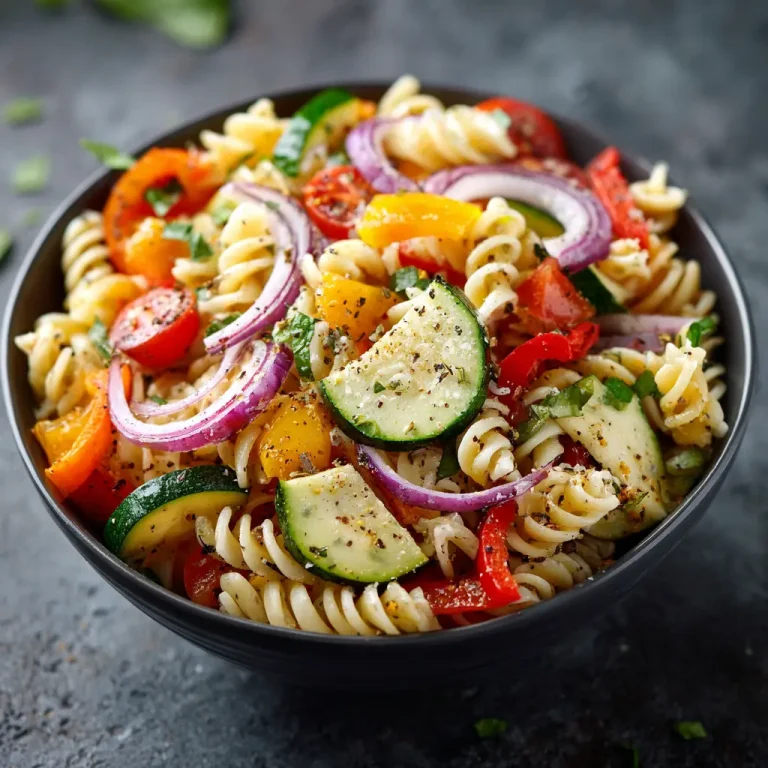 Veggie Pasta Salad Recipe Fresh Healthy and Flavor Packed