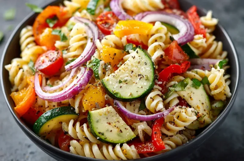 Veggie Pasta Salad Recipe Fresh Healthy and Flavor Packed