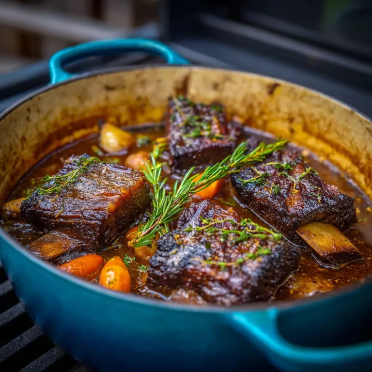 Braised Short Ribs Dutch Oven Recipe for Tender Flavor Packed Beef