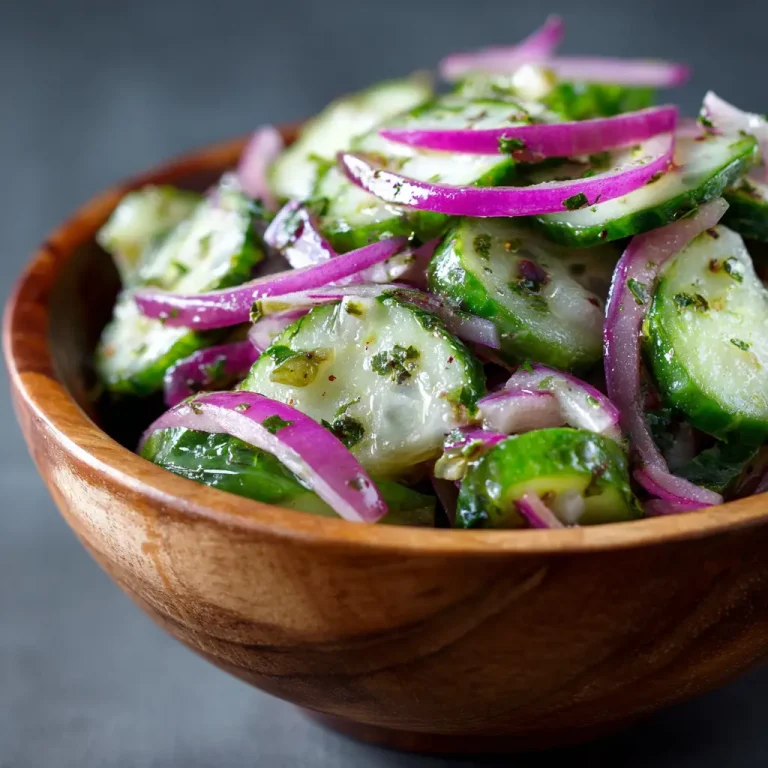 Refreshing Cucumber Salad with Red Onion Recipe