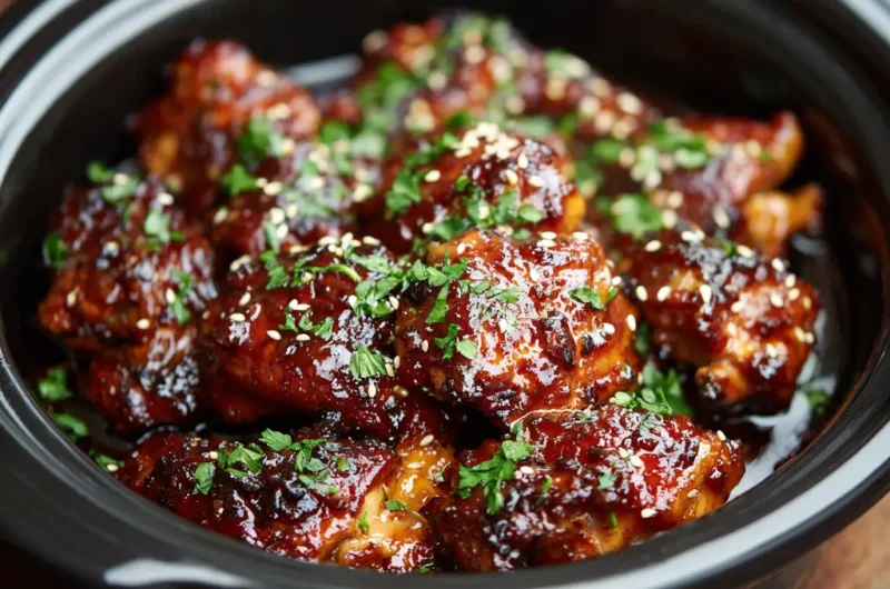 Slow Cooker Honey Garlic Chicken Recipe | Easy and Delicious