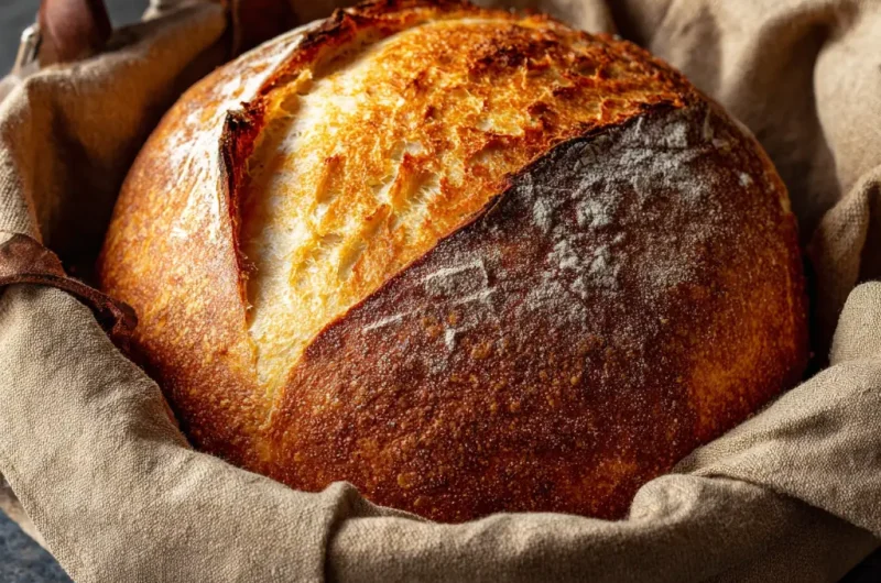 Easy Dutch Oven Bread Recipe: Crispy Crust and Soft Center