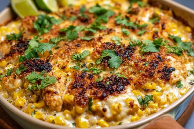 Street Corn Chicken Casserole Recipe That Is Creamy, Cheesy, and Full of Flavor