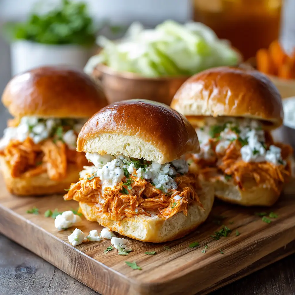 buffalo chicken sliders