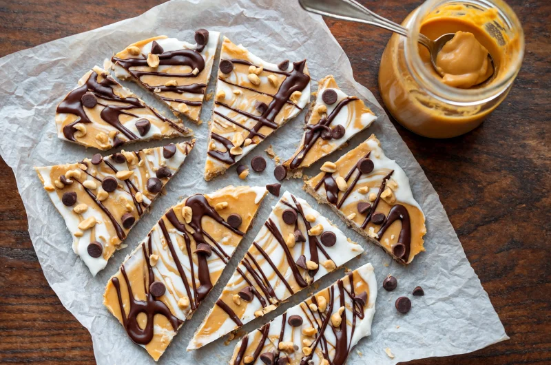 Peanut Butter Chocolate Greek Yogurt Bark Recipe