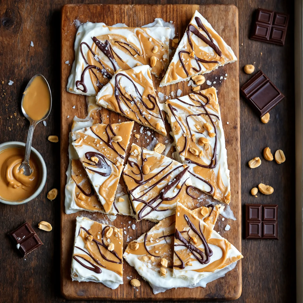 peanut butter chocolate greek yogurt bark recipe