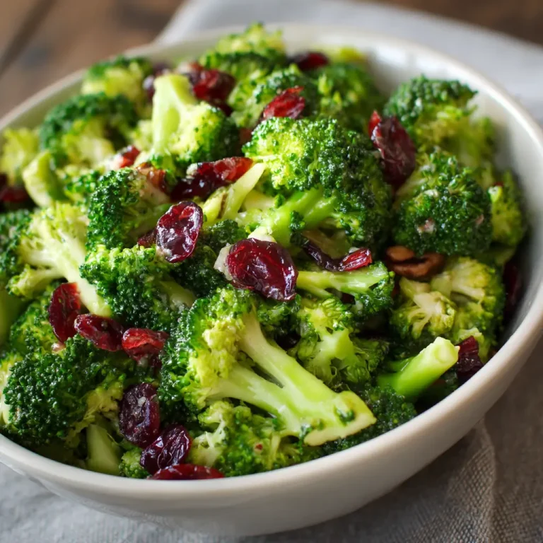 Broccoli Salad with Cranberries Easy Healthy Recipe Guide