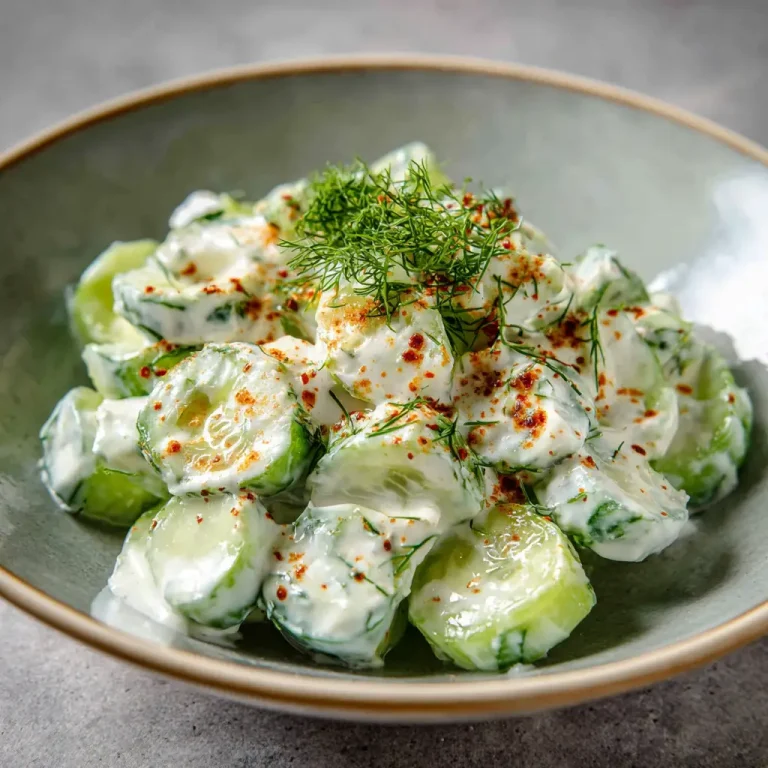 Creamy Cucumber Salad with Mayonnaise Recipe | Easy and Refreshing Side Dish
