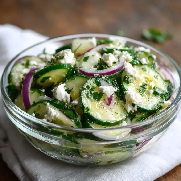 Cucumber Feta Salad Recipe Fresh Easy and Healthy Mediterranean Dish