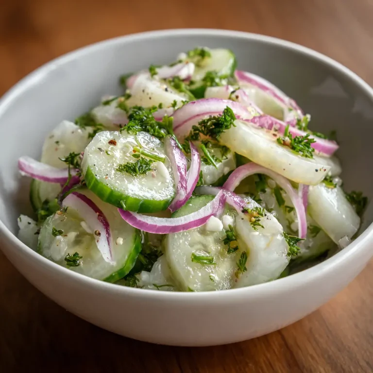 Cucumber Onion Salad Recipe Fresh Healthy and Easy Side Dish