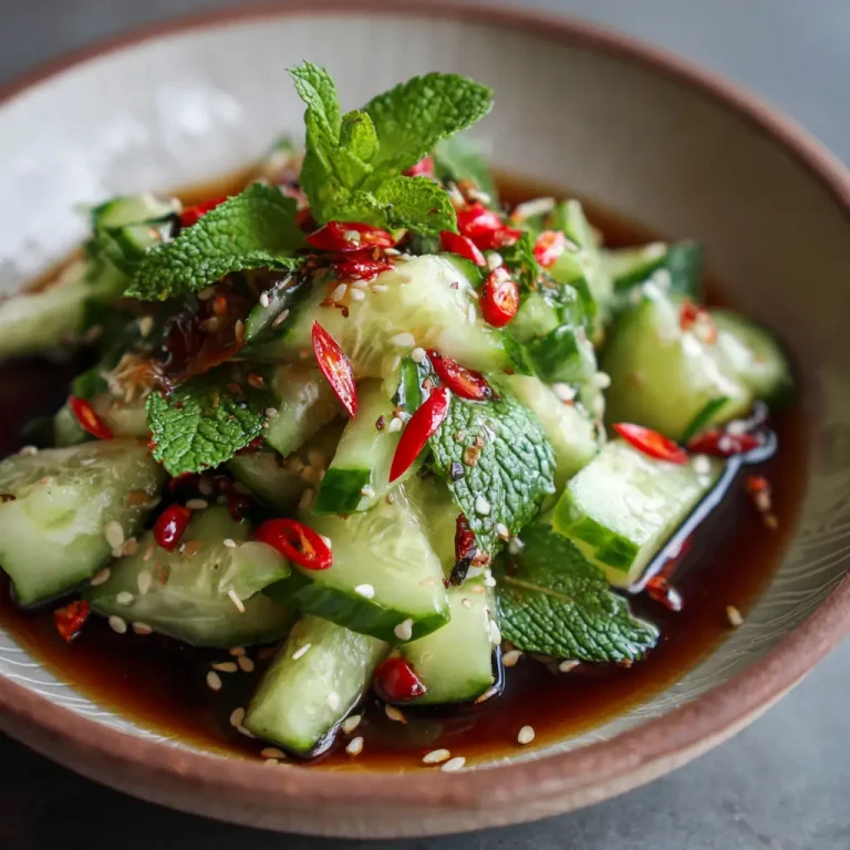 Cucumber Salad Asian Recipe | Easy Refreshing Asian Side Dish