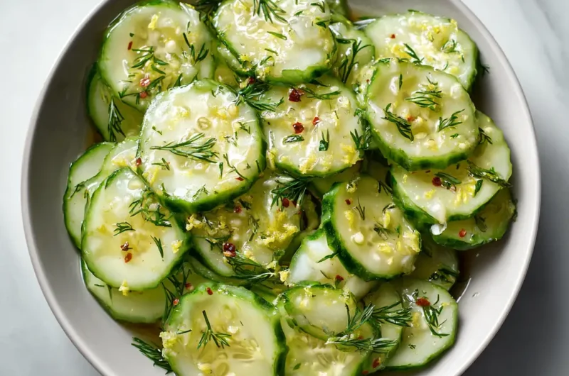 Dairy Free Cucumber Salad Recipe | Refreshing, Healthy, and Easy