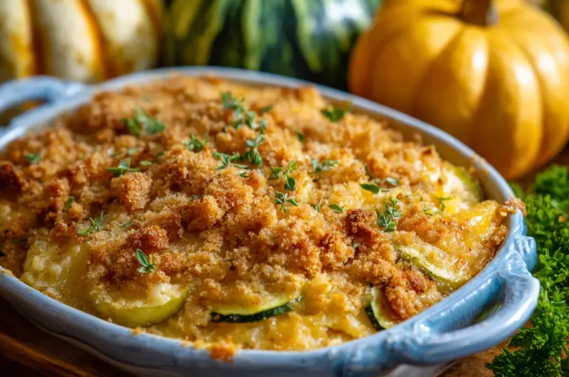 Squash Casserole with Ritz Crackers Easy Homemade Comfort Recipe