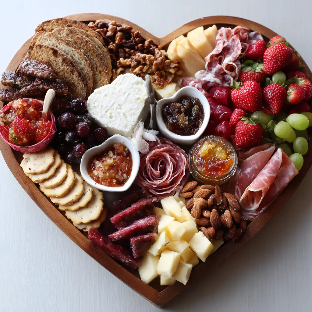 valentines charcuterie board
