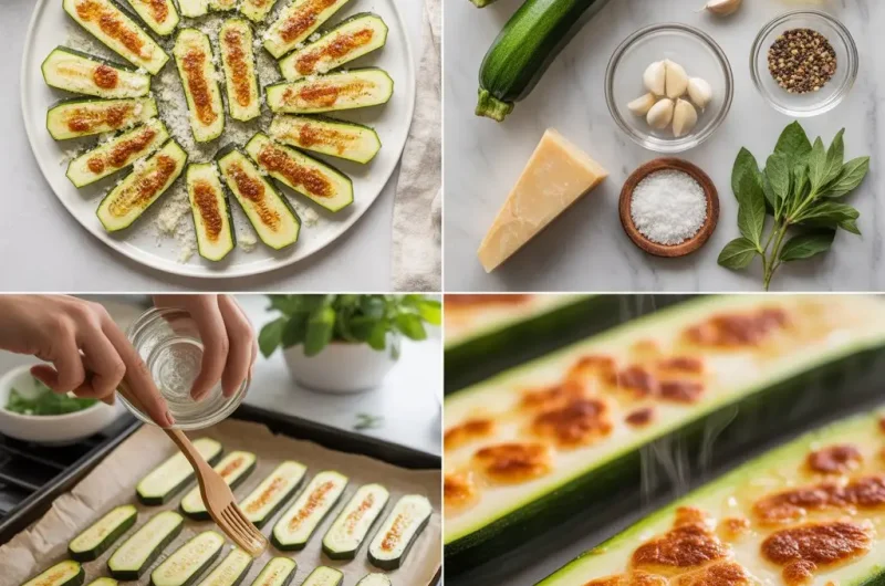 Baked Zucchini Recipe Easy Healthy Oven Roasted Zucchini