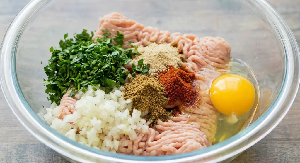 chicken-kofta-with-garlic-yogurt-sauce