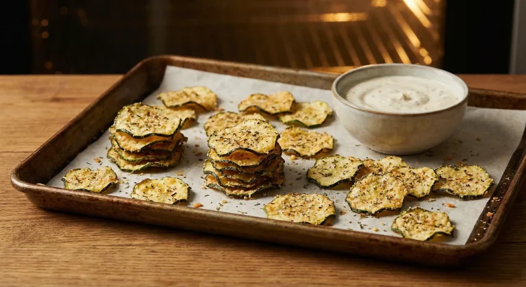 Baked Zucchini Chips Recipe Crispy Healthy Oven Snack