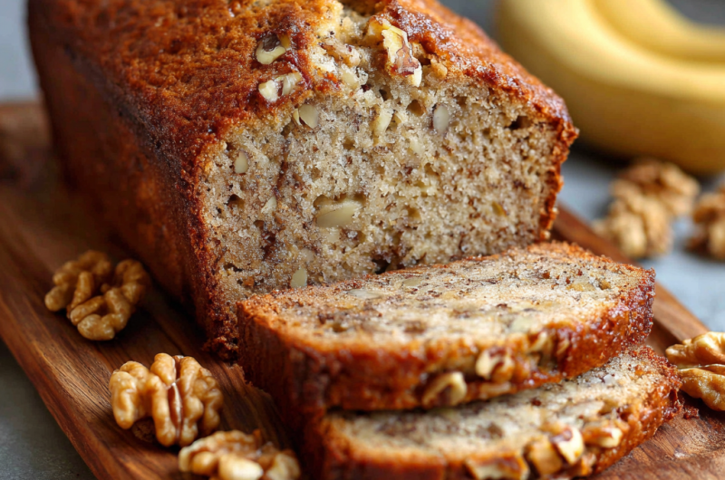 Banana Walnut Bread Recipe Easy Moist and Homemade Classic