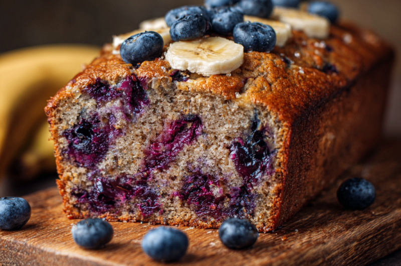 Blueberry Banana Bread Recipe That Is Moist Flavorful and Easy to Bake