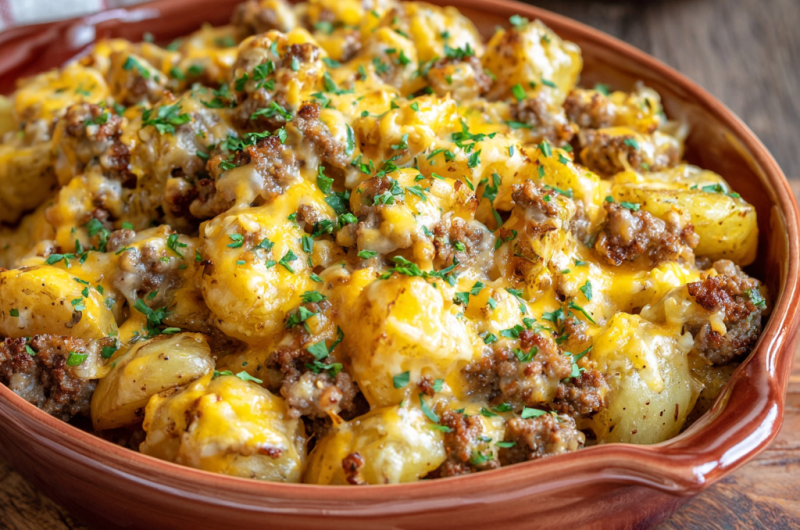Cheesy Hamburger Potato Casserole Recipe for a Comforting Family Dinner