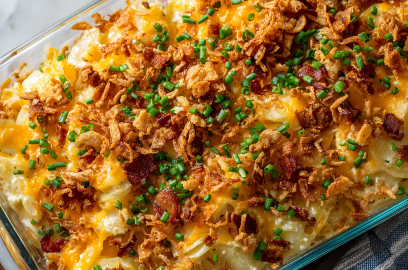 Cheesy Potato Casserole Recipe That Delivers Creamy Comfort in Every Bite