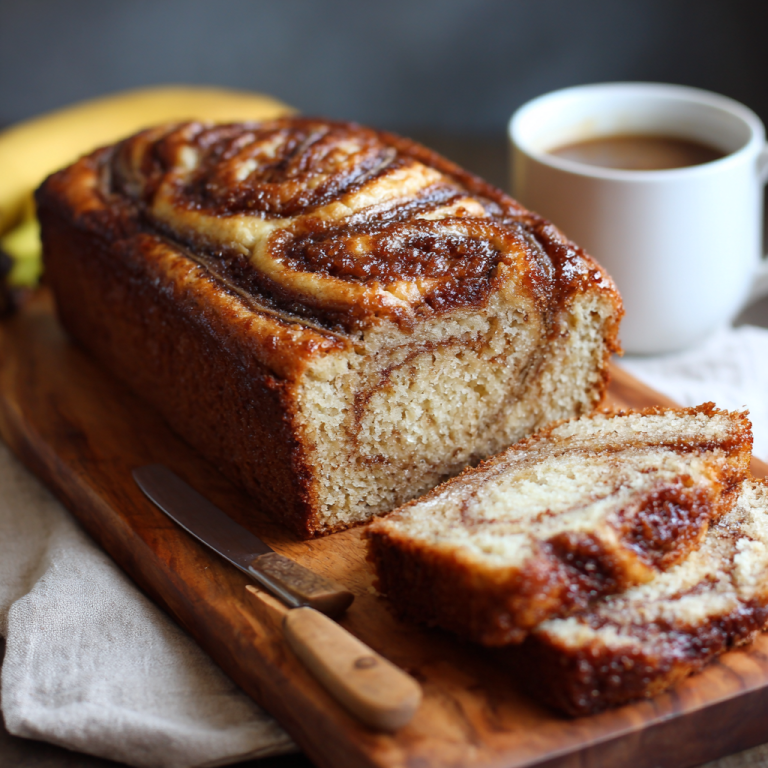 Cinnamon Swirl Banana Bread Recipe That Is Soft Moist and Full of Flavor